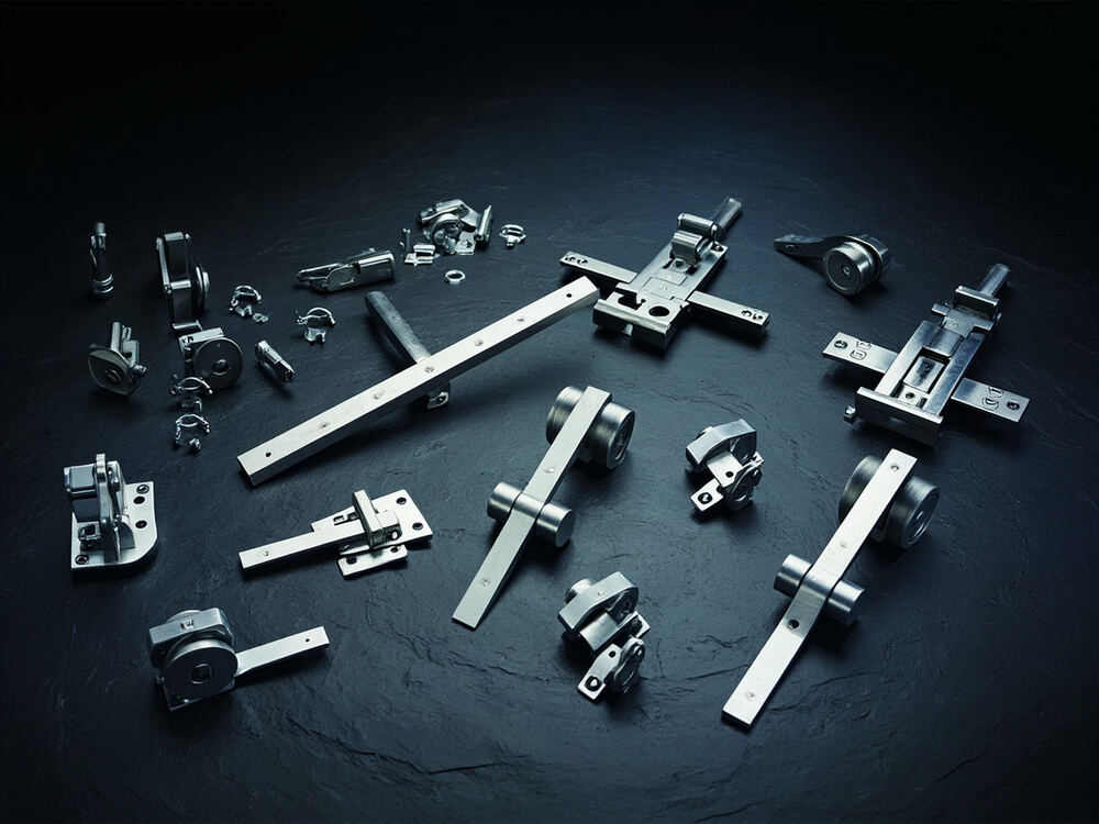 Stainless steel gate hardware — hinges, wheels, bolts and handles